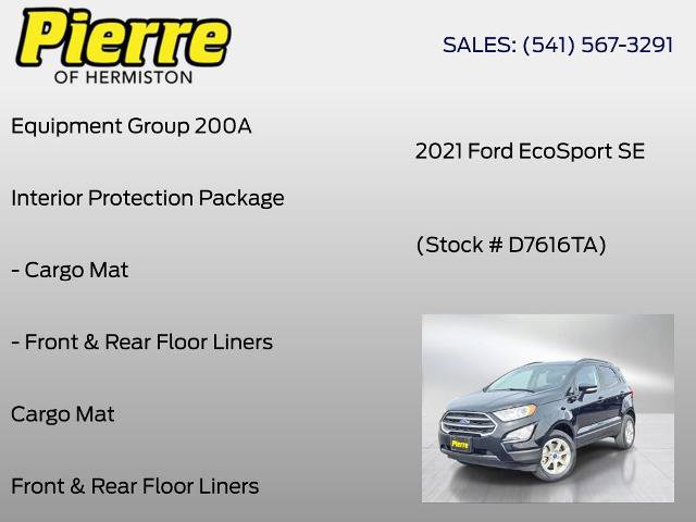 Certified 2021 Ford EcoSport SE w/ Interior Protection Package AWD/4WD image 6