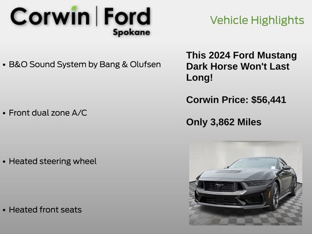 Certified 2024 Ford Mustang Dark Horse RWD image 13