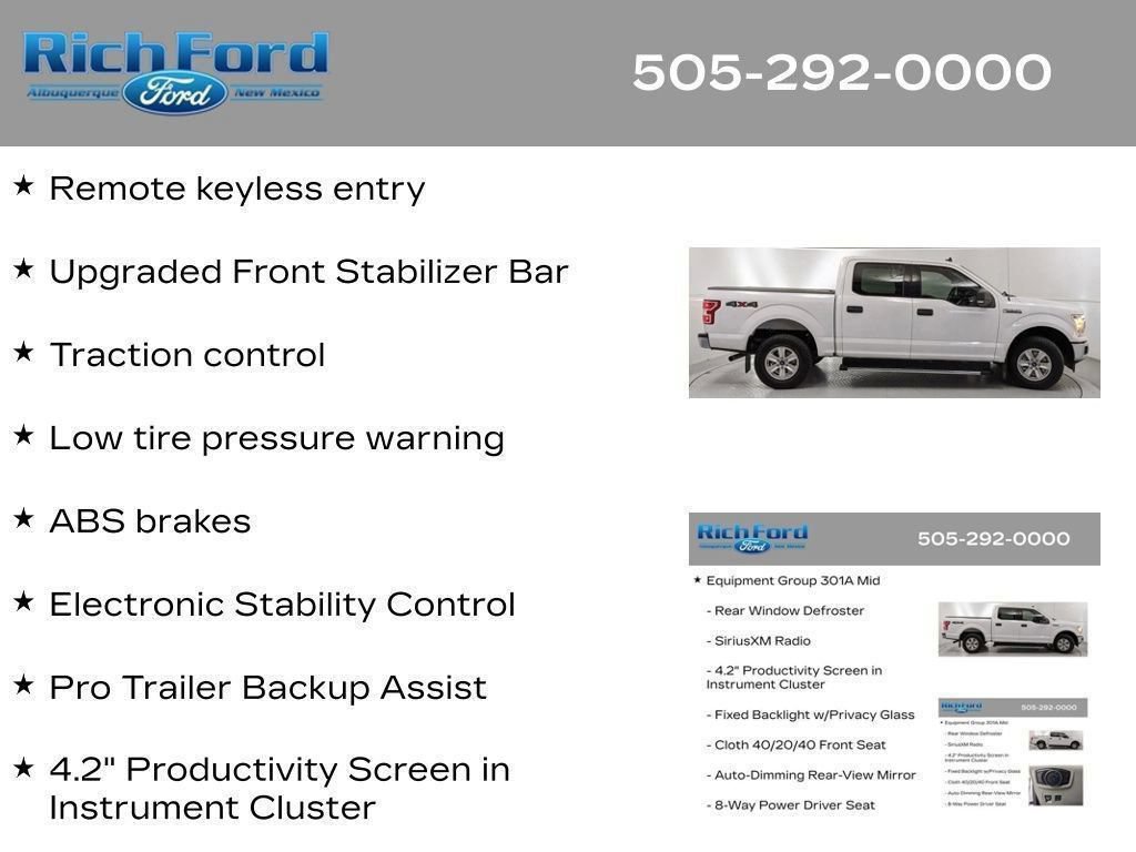 Certified 2020 Ford F150 XLT w/ Equipment Group 301A Mid AWD/4WD image 94