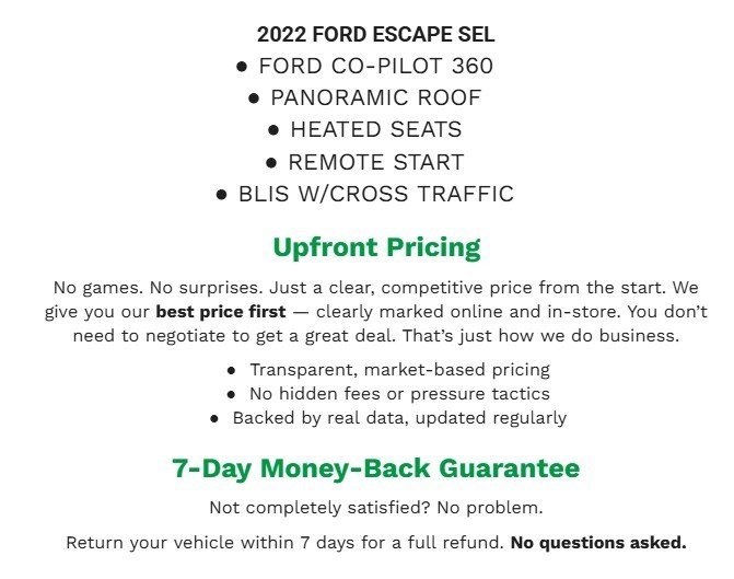 Certified 2022 Ford Escape SEL image 2