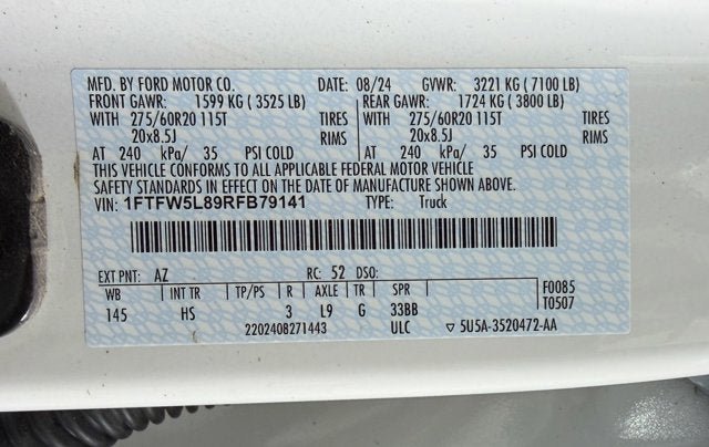 Certified 2024 Ford F150 Lariat w/ FX4 Off-Road Package AWD/4WD image 14