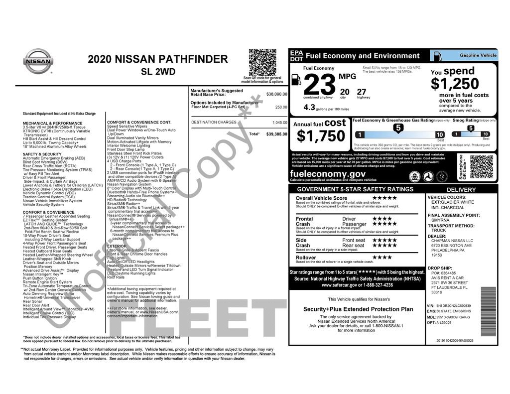 Used 2020 Nissan Pathfinder SL image 8