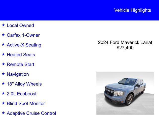 Certified 2024 Ford Maverick Lariat image 2