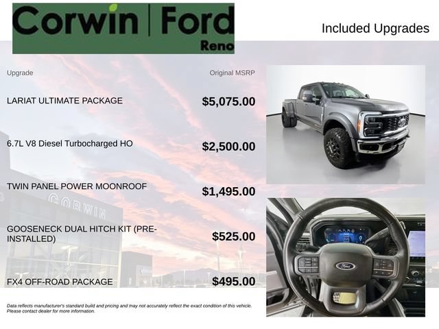 Certified 2023 Ford F450 Lariat w/ Lariat Ultimate Package AWD/4WD image 3