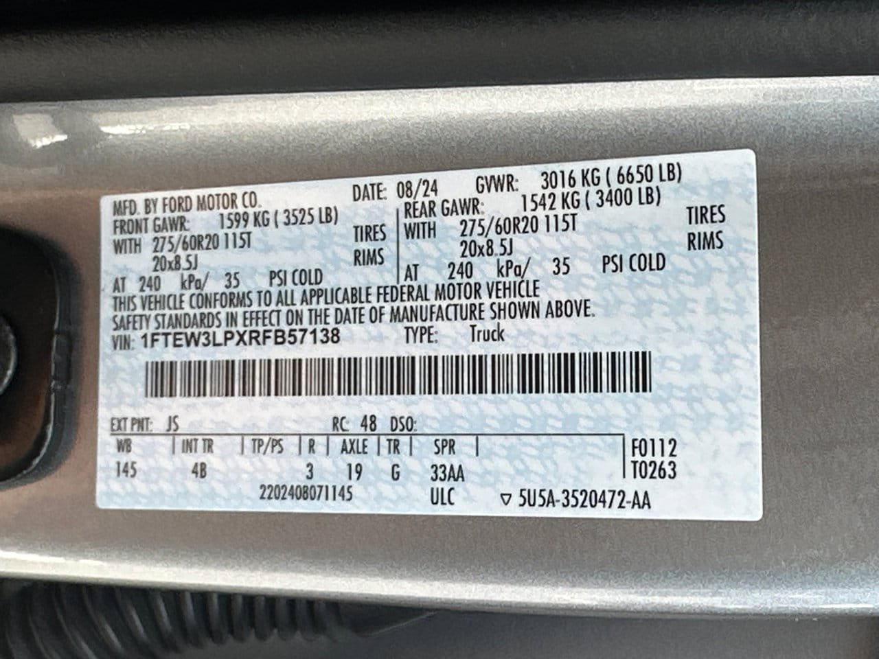 Certified 2024 Ford F150 XLT w/ Equipment Group 303A High AWD/4WD image 34