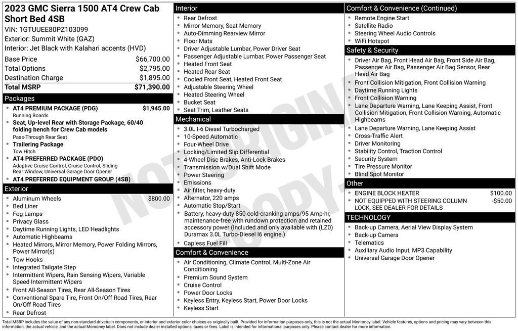 Used 2023 GMC Sierra 1500 AT4 w/ AT4 Premium Package image 10