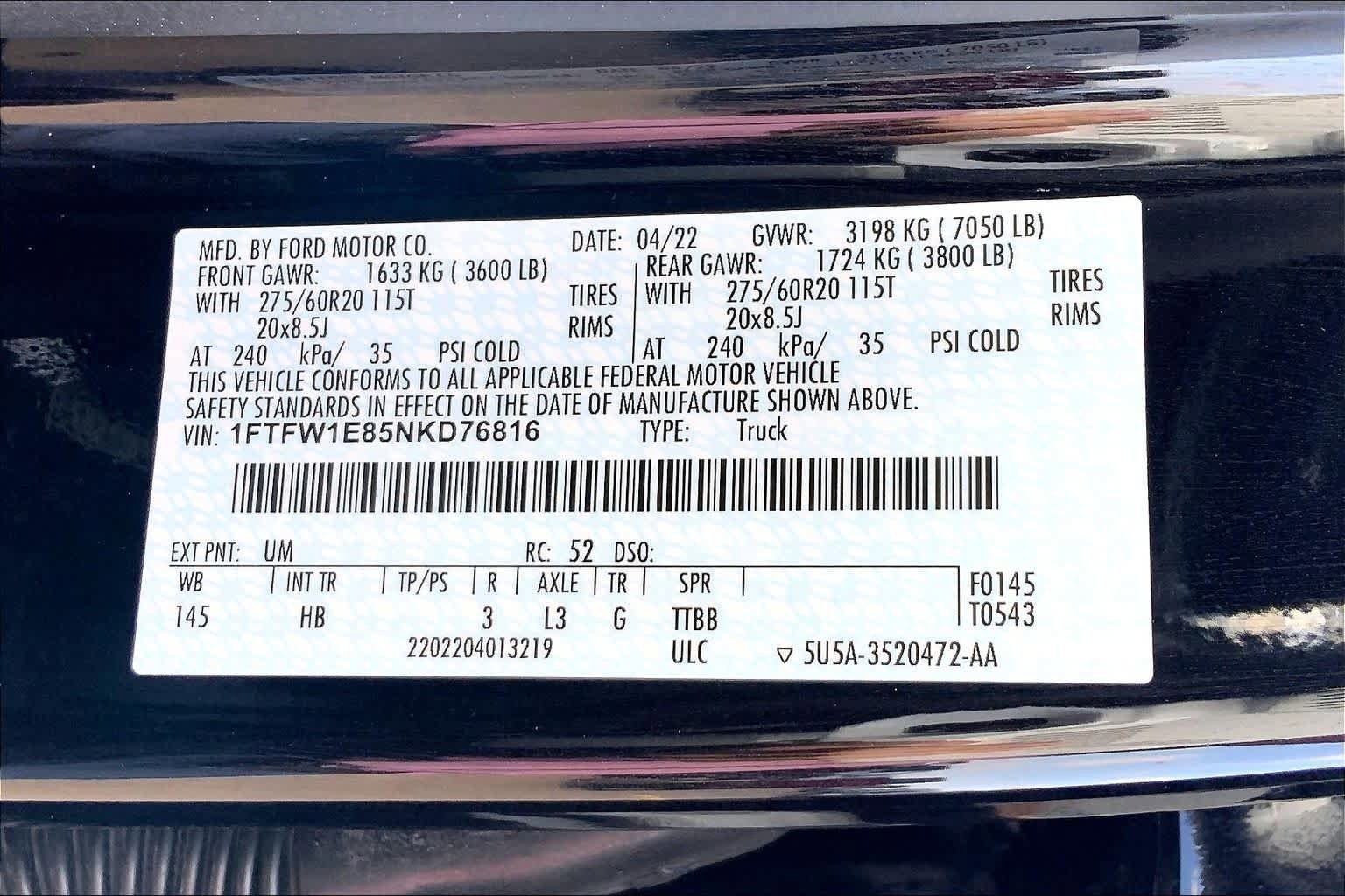 Certified 2022 Ford F150 Lariat AWD/4WD image 37