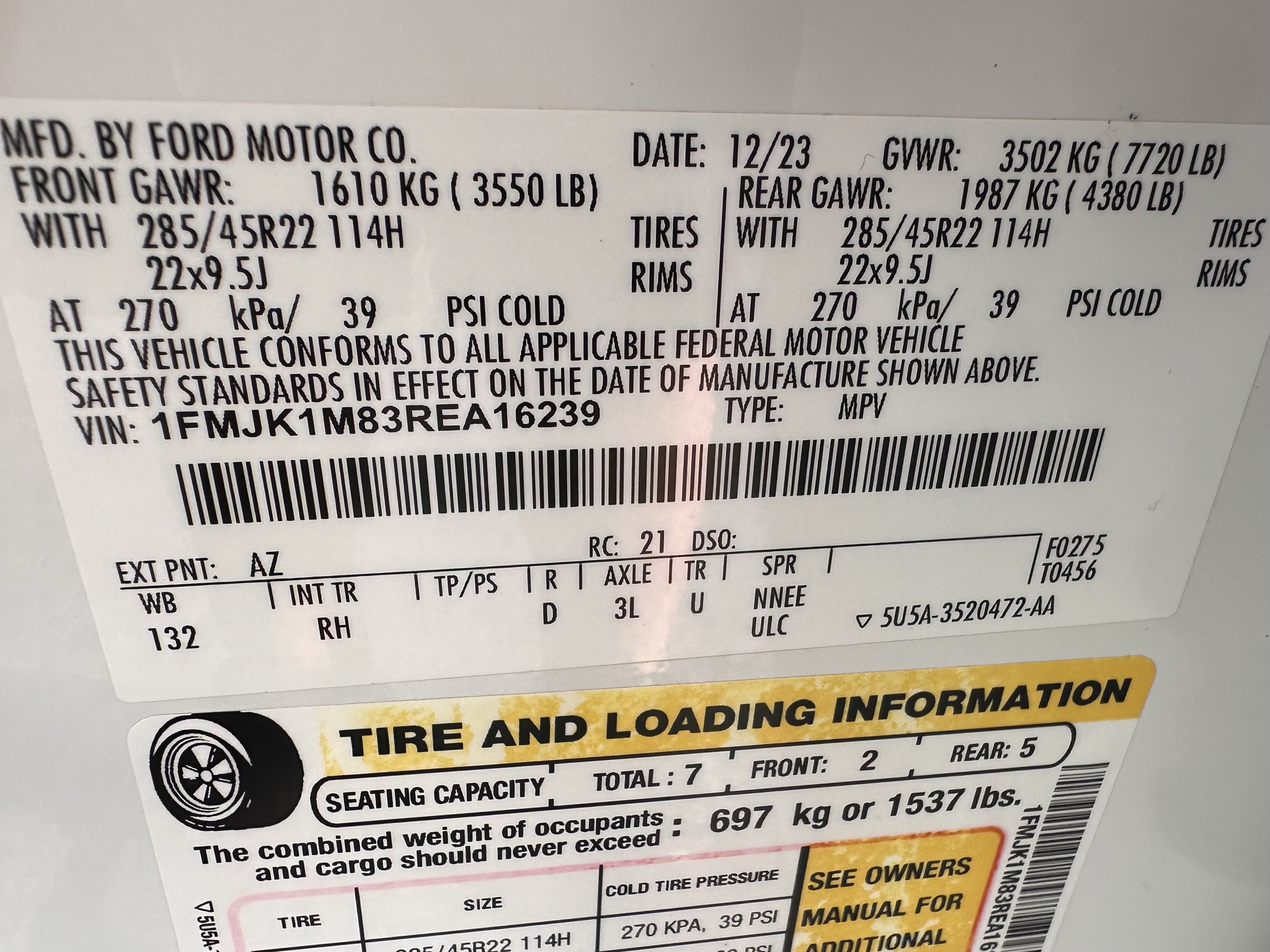 Certified 2024 Ford Expedition Max Platinum AWD/4WD image 34