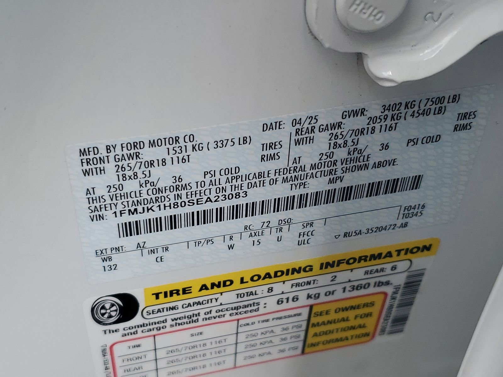 Certified 2025 Ford Expedition Max Active RWD image 35