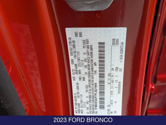 Certified 2023 Ford Bronco Big Bend AWD/4WD image 30