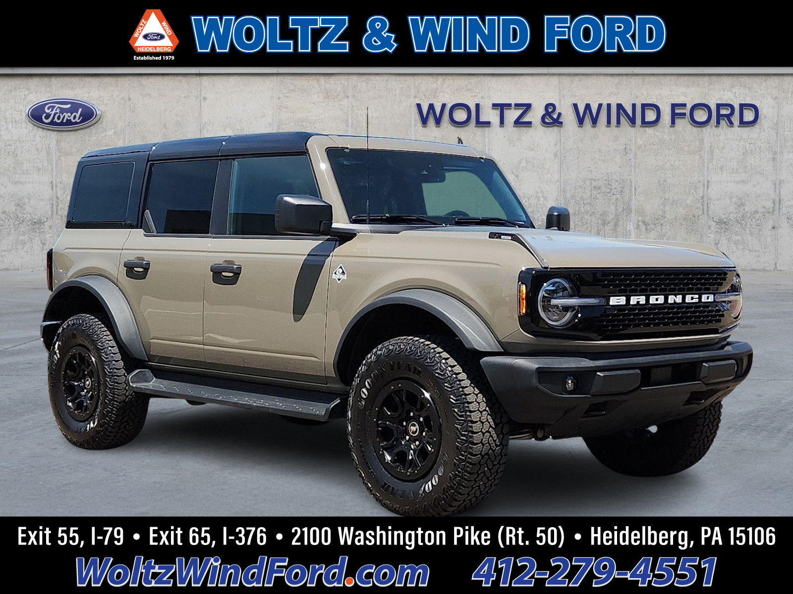 Certified 2025 Ford Bronco Outer Banks w/ Sasquatch Package AWD/4WD image 1