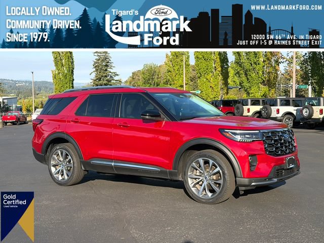 Certified 2025 Ford Explorer Platinum w/ Ultimate Package