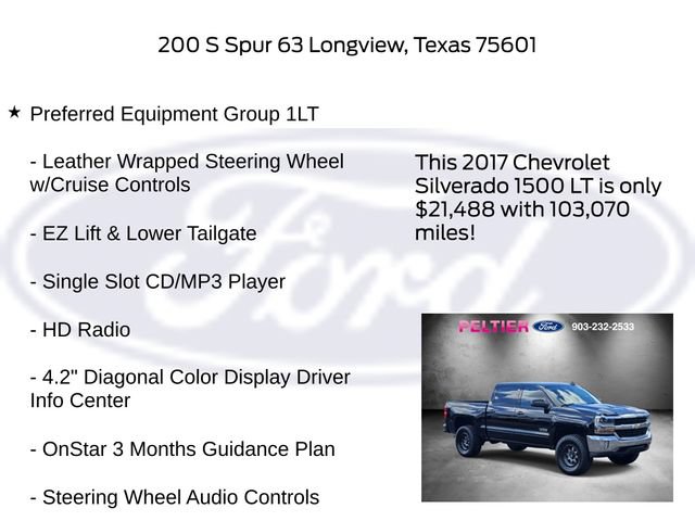 Used 2017 Chevrolet Silverado 1500 LT w/ Texas Edition RWD image 17