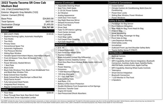 Used 2023 Toyota Tacoma SR AWD/4WD image 33