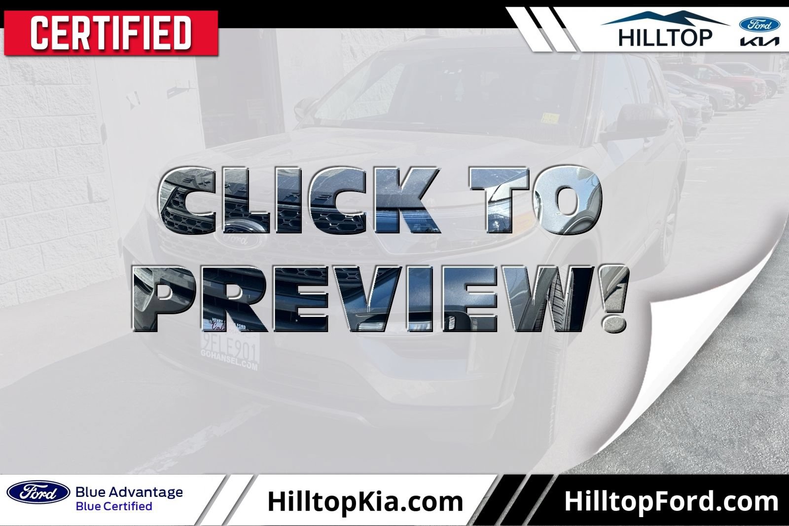 Certified 2023 Ford Explorer XLT w/ Equipment Group 202A