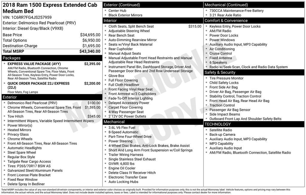 Used 2018 RAM 1500 Express w/ Express Value Package image 12