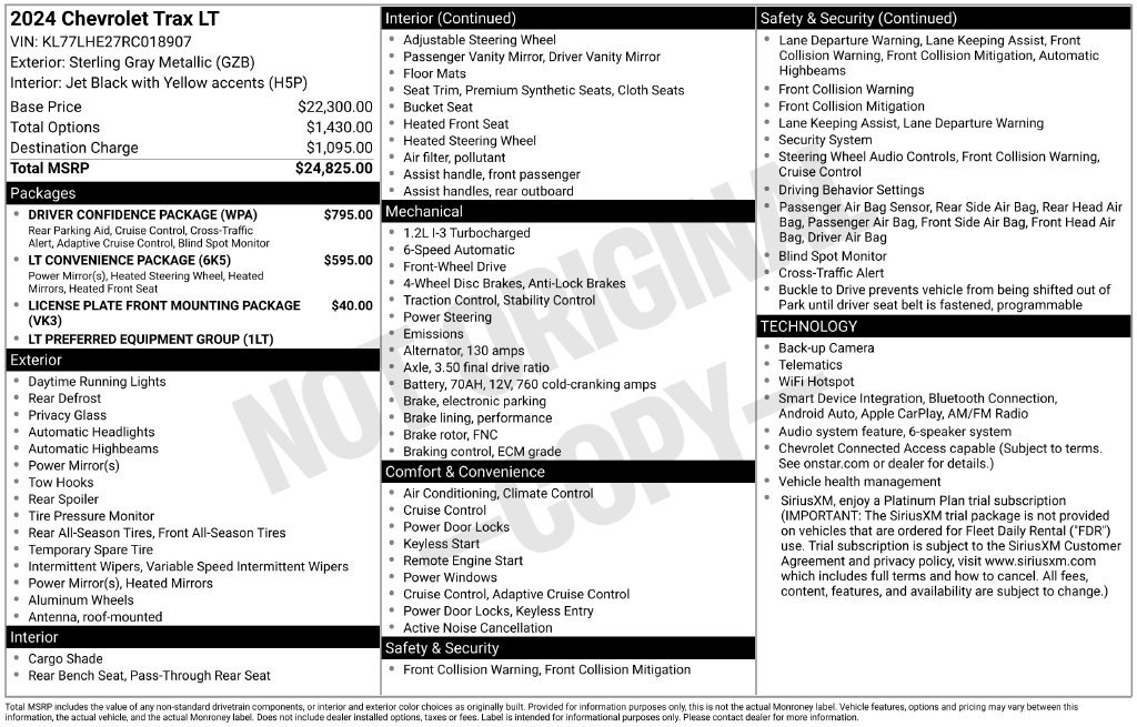 Used 2024 Chevrolet Trax LT w/ Driver Confidence Package FWD image 5