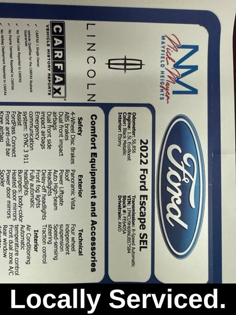 Certified 2022 Ford Escape SEL AWD/4WD image 35