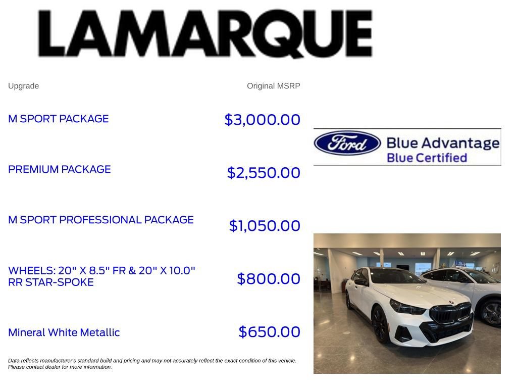 Used 2024 BMW 530i w/ M Sport Package RWD image 10