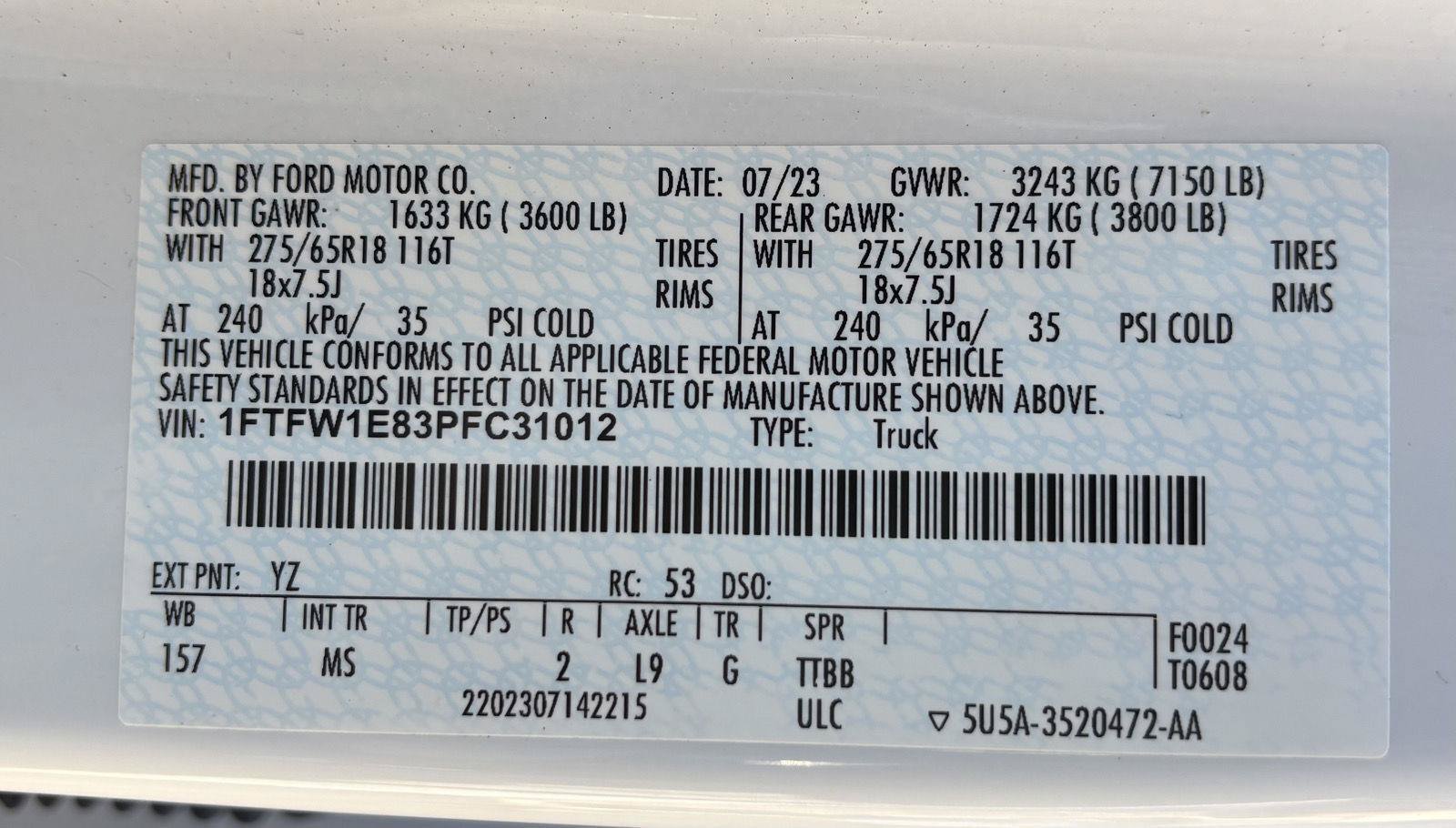 Certified 2023 Ford F150 XLT w/ Equipment Group 302A High AWD/4WD image 42