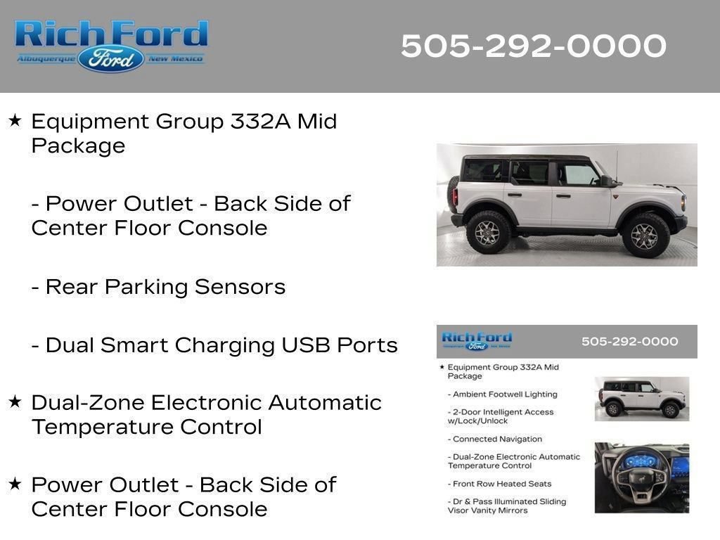 Certified 2025 Ford Bronco Badlands AWD/4WD image 71