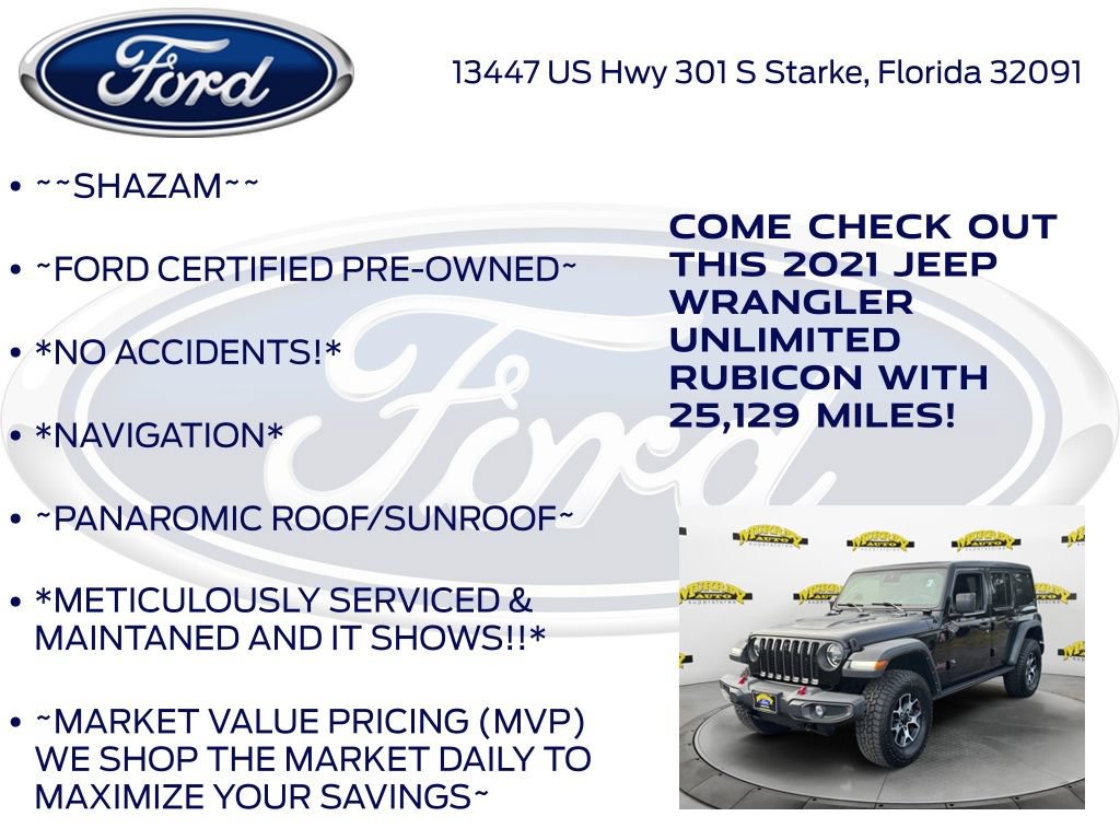 Used 2021 Jeep Wrangler Unlimited Rubicon AWD/4WD image 6