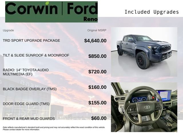 Used 2024 Toyota Tacoma TRD Sport w/ TRD Sport Upgrade Package image 3