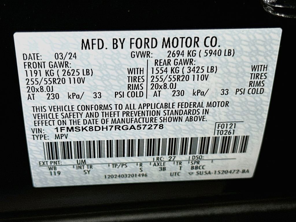 Certified 2024 Ford Explorer XLT w/ Equipment Group 202A AWD/4WD image 20