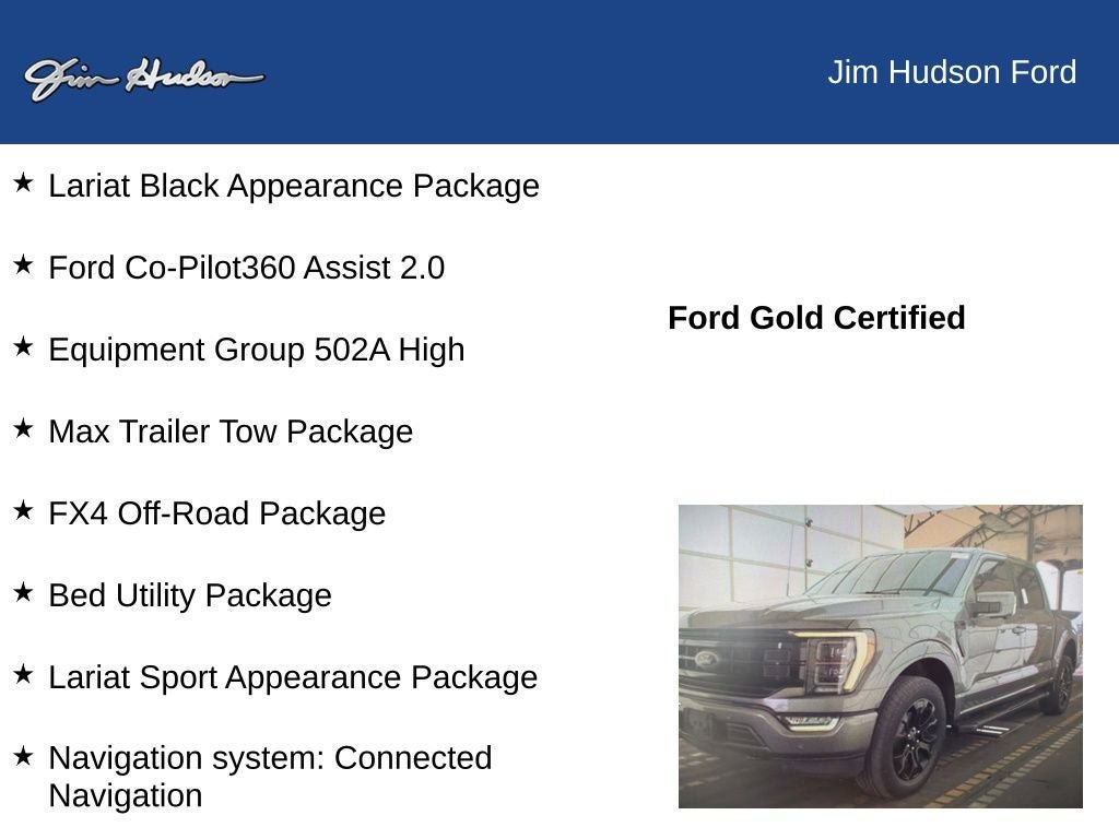 Certified 2023 Ford F150 Lariat w/ Equipment Group 502A High AWD/4WD image 7