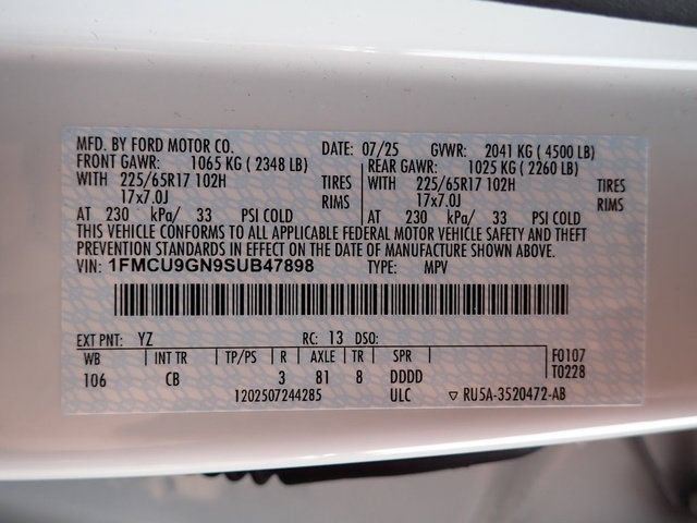 Certified 2025 Ford Escape Active w/ Cold Weather Package AWD/4WD image 22