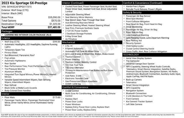 Used 2023 Kia Sportage SX AWD/4WD image 4