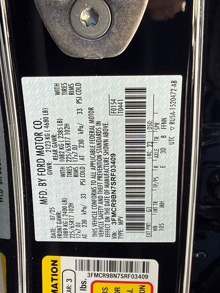 Certified 2025 Ford Bronco Sport Big Bend w/ Black Appearance Package image 32