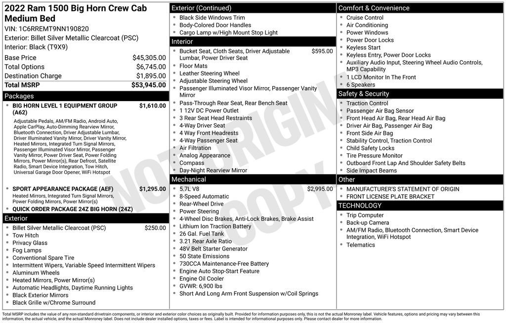 Used 2022 RAM 1500 Big Horn image 33