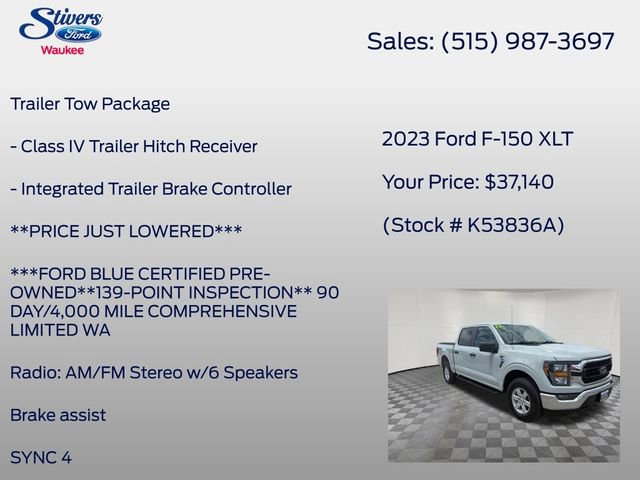 Certified 2023 Ford F150 XLT w/ Trailer Tow Package AWD/4WD image 8