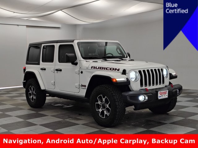 Used 2021 Jeep Wrangler Unlimited Rubicon w/ Uconnect 4C Nav & Sound Group AWD/4WD image 1