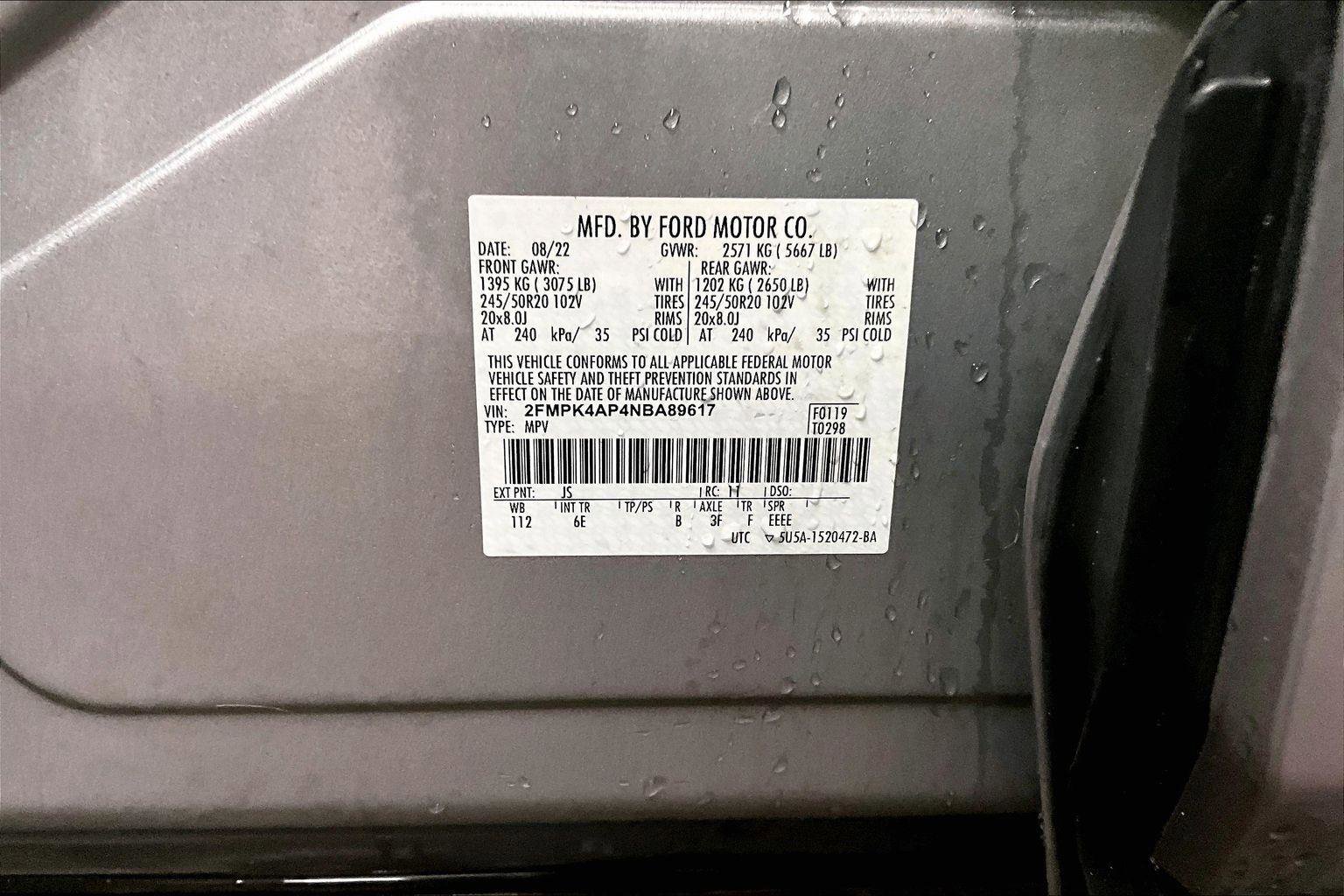 Certified 2022 Ford Edge ST image 32