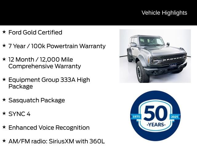 Certified 2023 Ford Bronco Badlands w/ Sasquatch Package image 6