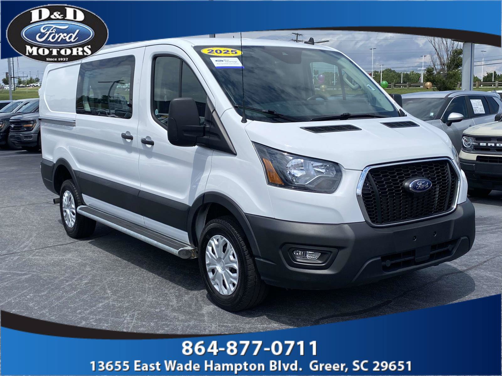 Certified 2025 Ford Transit 250 Low Roof w/ Exterior Upgrade Package RWD image 1