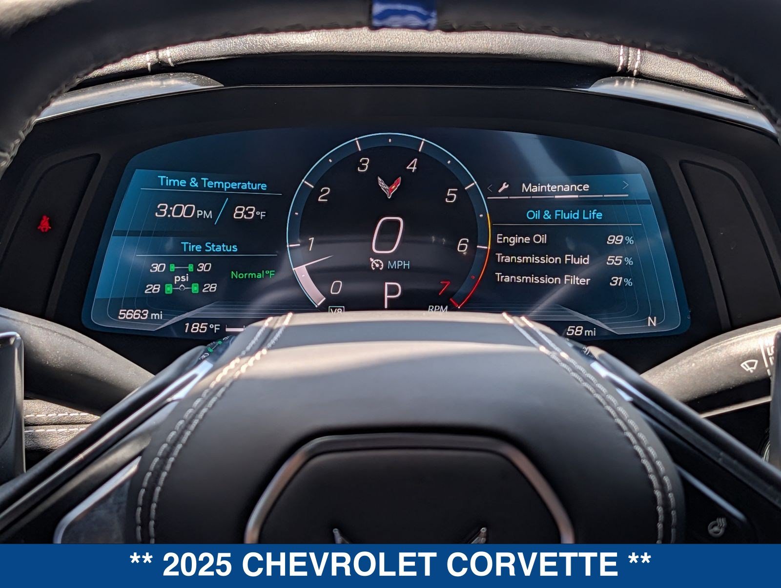 Used 2025 Chevrolet Corvette Stingray Preferred Cpe w/ Z51 Performance Package RWD image 28