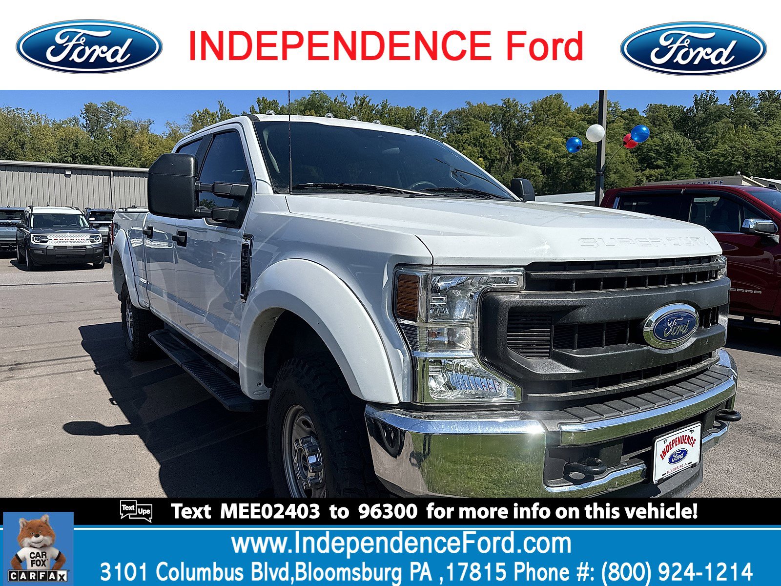 Certified 2021 Ford F250 XL w/ Power Equipment Group