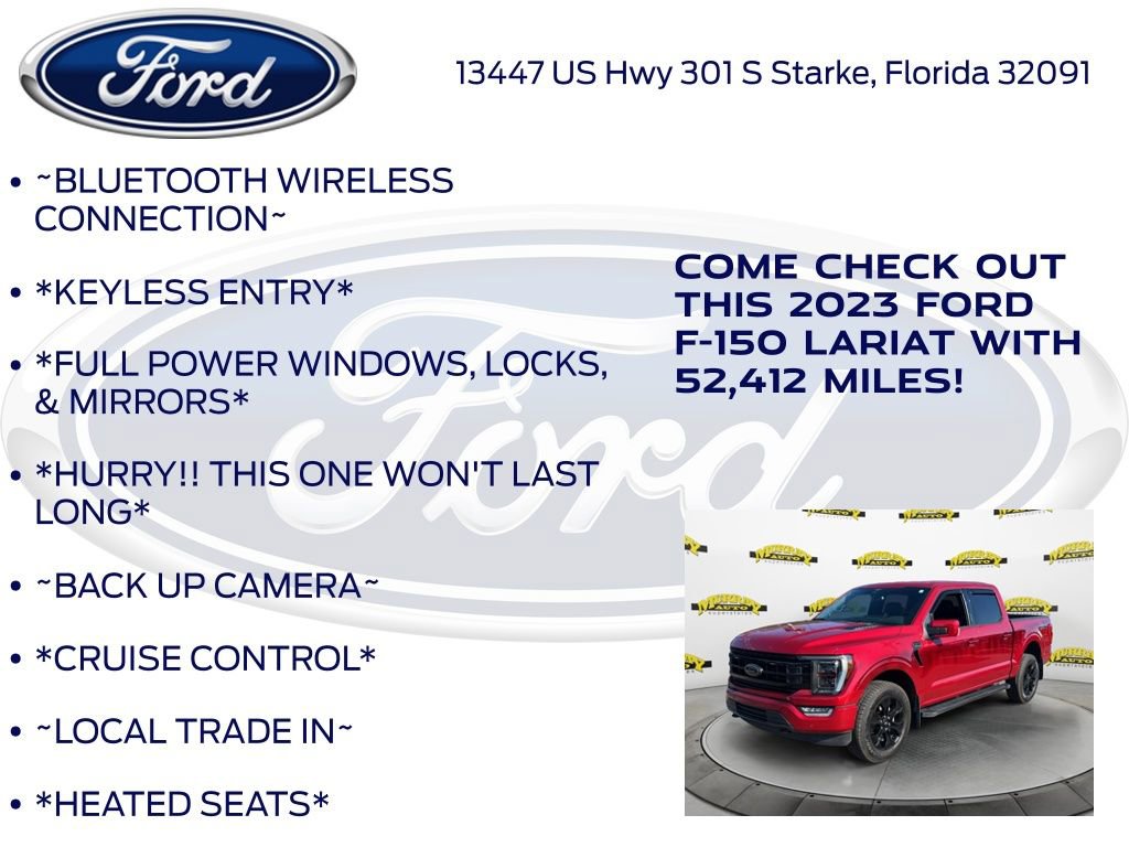 Certified 2023 Ford F150 Lariat w/ Equipment Group 502A High AWD/4WD image 12