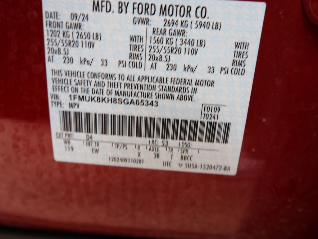 Certified 2025 Ford Explorer ST-Line AWD/4WD image 41