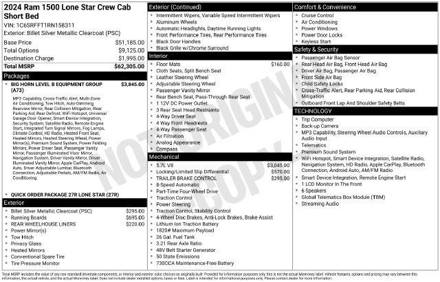 Used 2024 RAM 1500 Lone Star AWD/4WD image 8