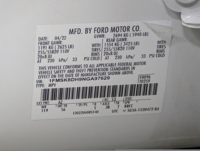 Certified 2022 Ford Explorer XLT w/ Equipment Group 202A AWD/4WD image 25