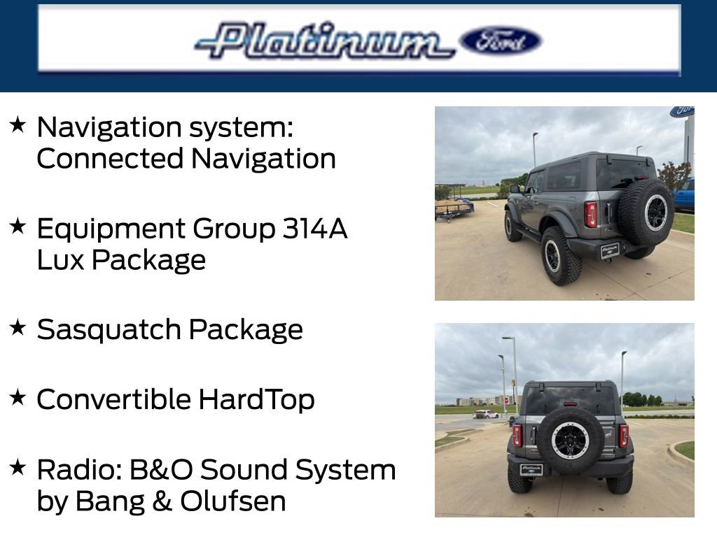 Certified 2022 Ford Bronco Outer Banks w/ Sasquatch Package AWD/4WD image 13