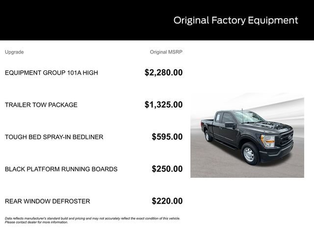 Certified 2022 Ford F150 XL w/ Equipment Group 101A High image 10