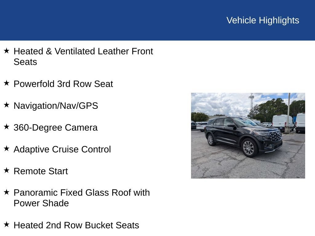 Certified 2026 Ford Explorer Platinum RWD image 34