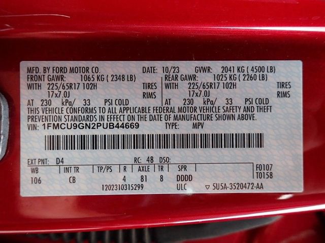 Certified 2023 Ford Escape Active w/ Tech Pack #2 AWD/4WD image 22