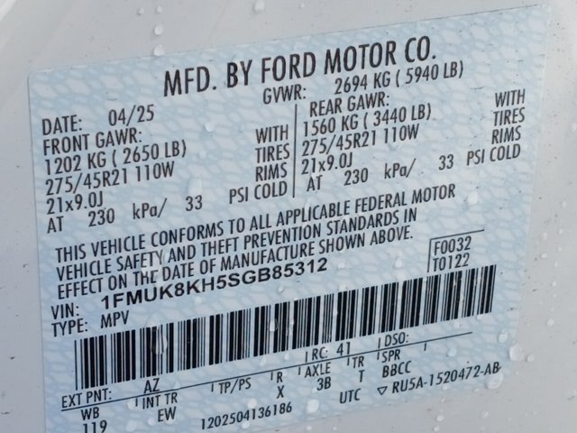 Certified 2025 Ford Explorer ST-Line w/ Premium Package AWD/4WD image 20
