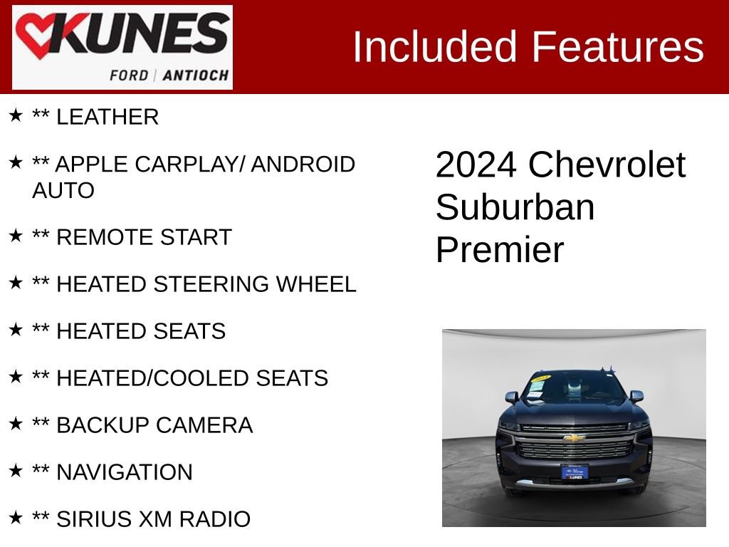 Used 2024 Chevrolet Suburban Premier AWD/4WD image 3